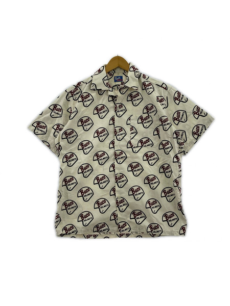 BUCO 半袖シャツ 総柄シャツ （S）