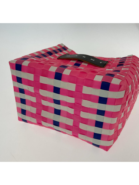 MARNI ハンドバッグ カゴバック ピンク