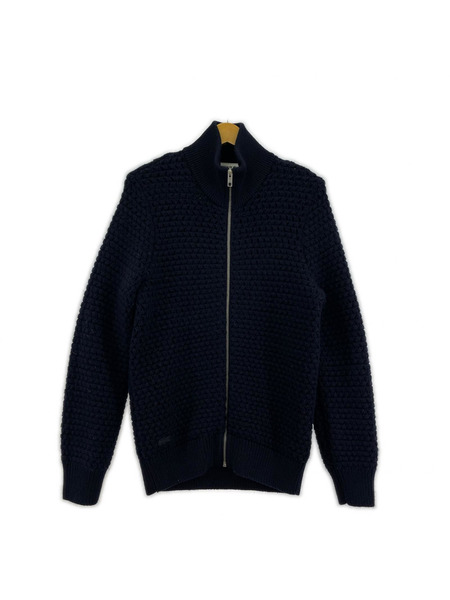 LACOSTE ジャケット ジップニット ネイビー