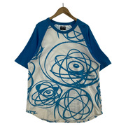 STUSSY 半袖Tシャツ・カットソー ラグラン(XL) 青白