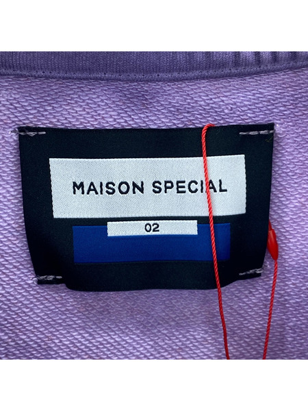 MAISON SPECIAL ダメージ加工スウェット 2 パープル