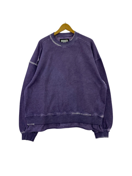 MAISON SPECIAL ダメージ加工スウェット 2 パープル