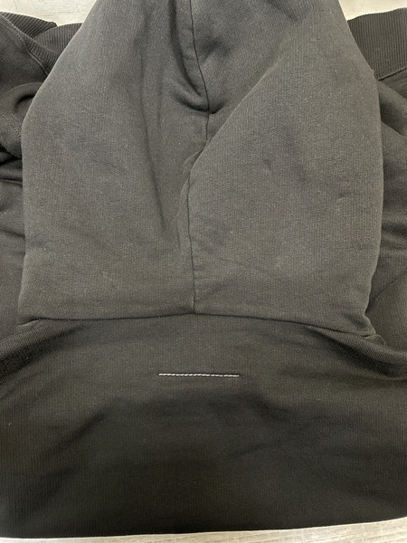 MM6 カレンダータグデザインパーカー M ブラック SH0GU0033