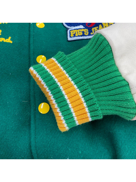 STUDIO D'ARTISAN ジャケット ウールスタジャン LL GRN