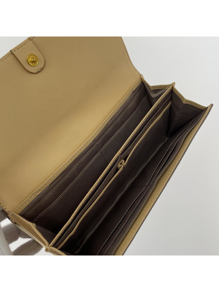 Perche オーストリッチ ガマ口 レザーロングウォレット[値下]