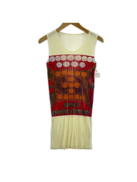 PLEATS PLEASE ソノ他 ノースリーブ 花 (4)