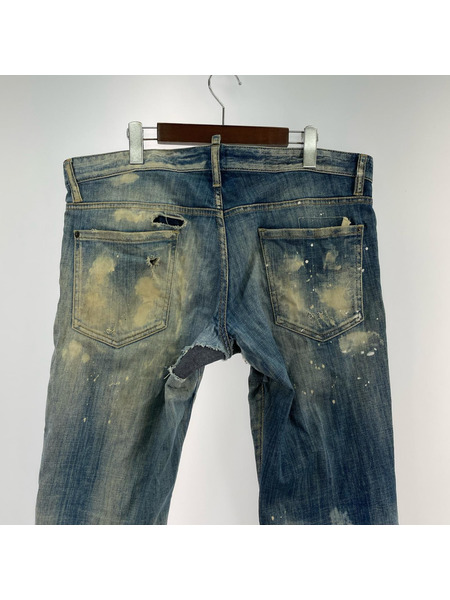 DSQUARED2 デニム・ジーンズ ダメージ加工 52 ブルー