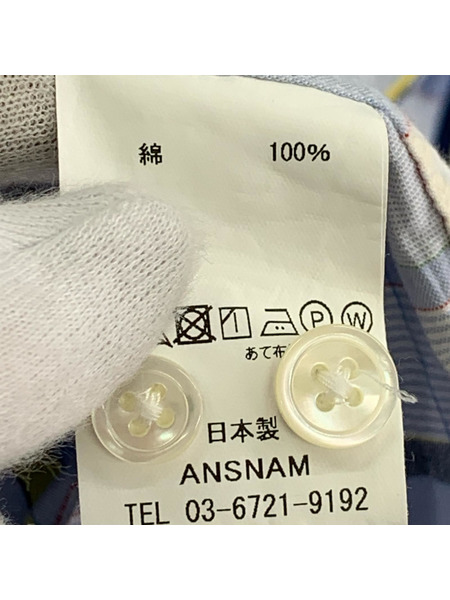長袖シャツ ANSNAM/チェックシャツ