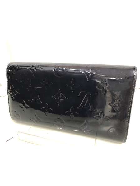 LV ルイヴィトン ポルトフォイユ サラ モノグラム サラ　エナメル　ブラック