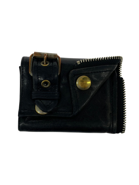 beautiful people コンパクトウォレット riders petit wallet レザー 黒
