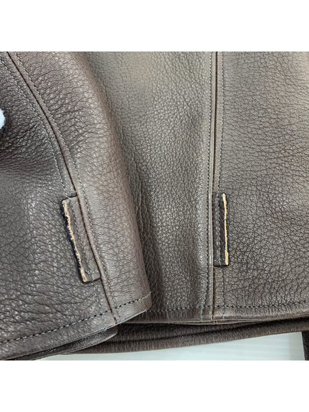 FINE CREEK＆CO ACJK045 5th LEON Deer ダブルライダースジャケット (38)