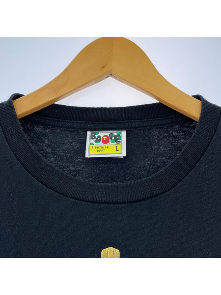 A BATHING APE 半袖Tシャツ・カットソー シャークデザイン S/Sカットソー 黒 (L)