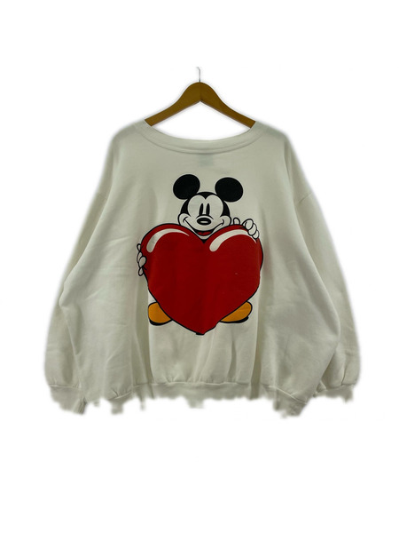 90s MICKEY スウェット/白