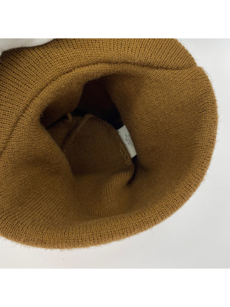 Carhartt ニットキャップ USA製 ツバ付 ニットキャップ BRN