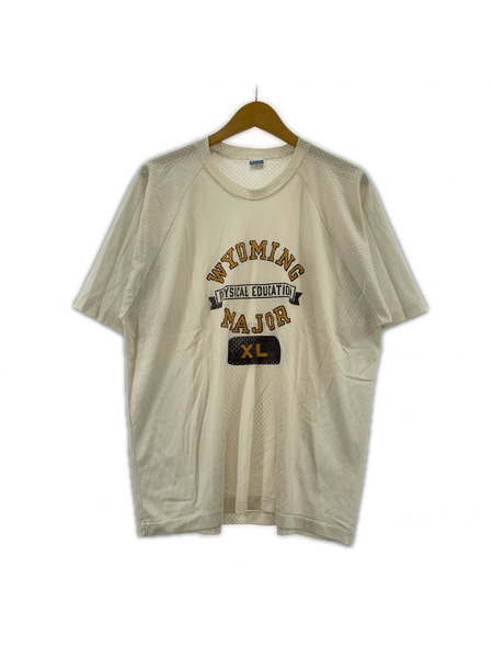 70s champion mesh tee ベージュ (XL)