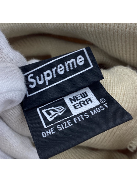 Supreme ニットキャップ ボックスロゴビーニー ベージュ[値下]
