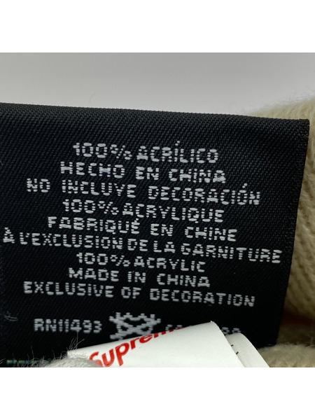 Supreme ニットキャップ ボックスロゴビーニー ベージュ[値下]