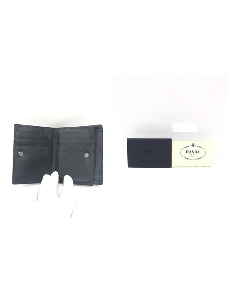 PRADA M668A サフィアーノ 二つ折り財布 コンパクトウォレット