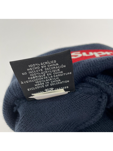 Supreme×NEW ERA 24AW Box Logo Beanie ネイビー
