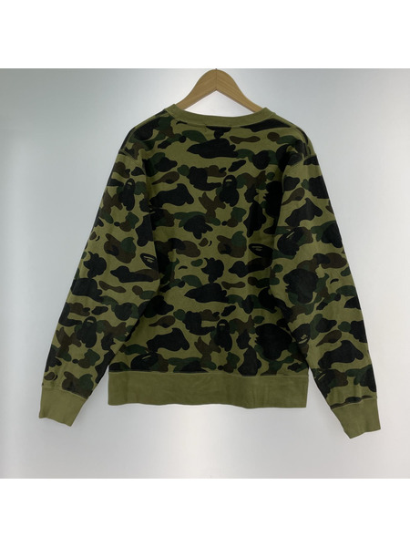 A BATHING APE スウェット・トレーナー 1ST CAMO ONE POINT CREWNECK (L)