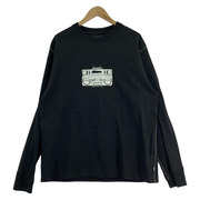長袖Tシャツ・カットソー CULTURES プリントTee/黒