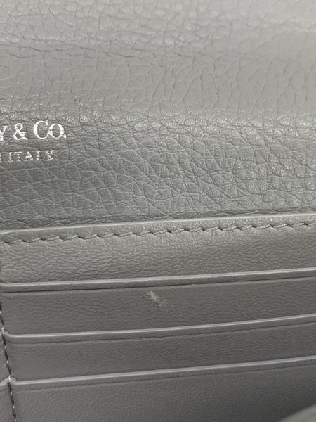 TIFANNY＆CO コンチネンタル　長財布　グレー