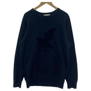 MAISON KITSUNE スウェット・トレーナー 飛行機 黒(M)