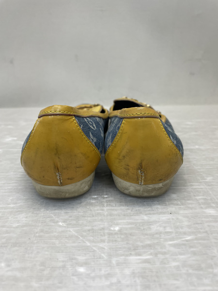 LOUIS VUITTON ポピライン デニムパンプス 35 1/2