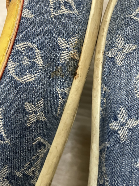 LOUIS VUITTON ポピライン デニムパンプス 35 1/2
