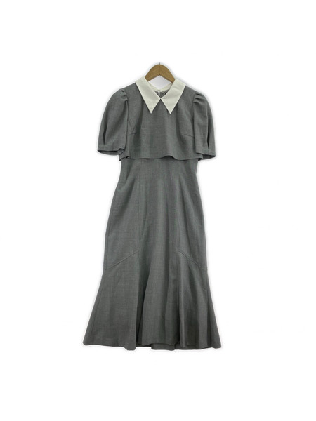 JILL by JILLSTUART 半袖ワンピース レイヤード風襟付ワンピース