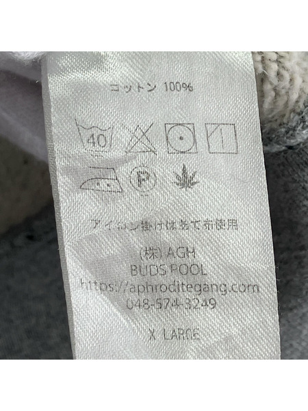 スウェット・トレーナー BUDSPOOL 刺繍 スウェット グレー XL