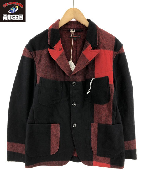 Engineered Garments ウールチェックジャケット 赤×黒[値下]｜商品番号