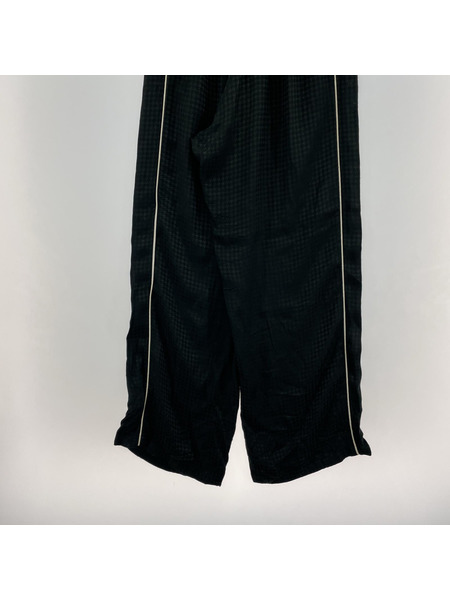ラグ衣料ソノ他 20SS ナイロントラックパンツ XS 千鳥格子 ブラック