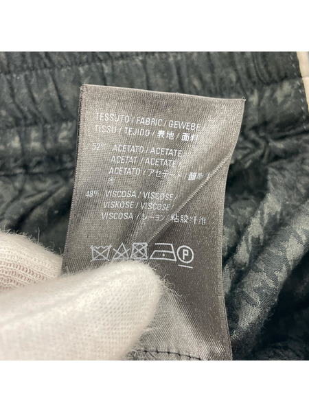 ラグ衣料ソノ他 20SS ナイロントラックパンツ XS 千鳥格子 ブラック