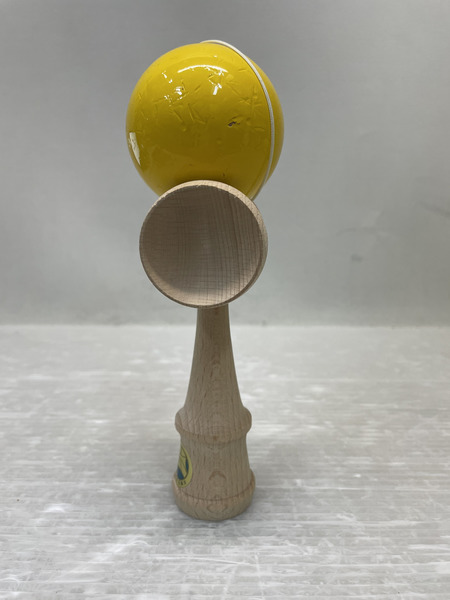  イワタニ木工 夢元 けん玉 イエロー 廃盤 絶版品