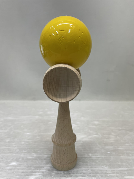  イワタニ木工 夢元 けん玉 イエロー 廃盤 絶版品