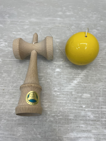  イワタニ木工 夢元 けん玉 イエロー 廃盤 絶版品