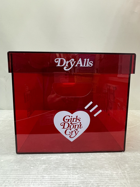 Girl's Don't Cry×HUMAN MADE GDC ACRYLIC FILE BOX RED クリアケース
