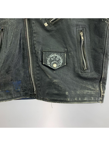 . レザージャケット Unknown Leather Riders Vest