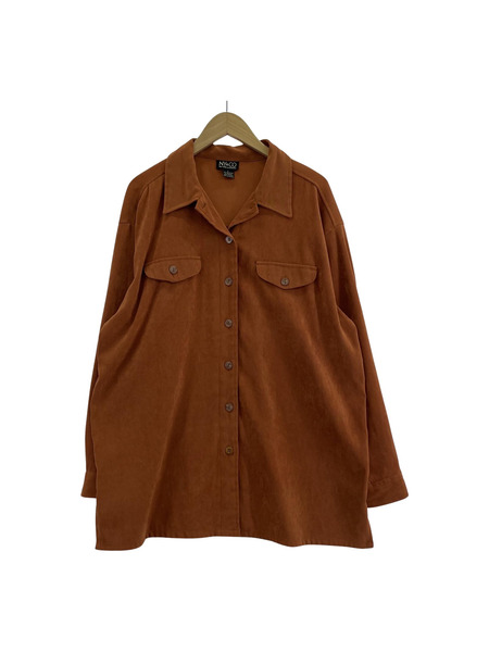 長袖シャツ NY&CO フェイクスエードシャツ (L)