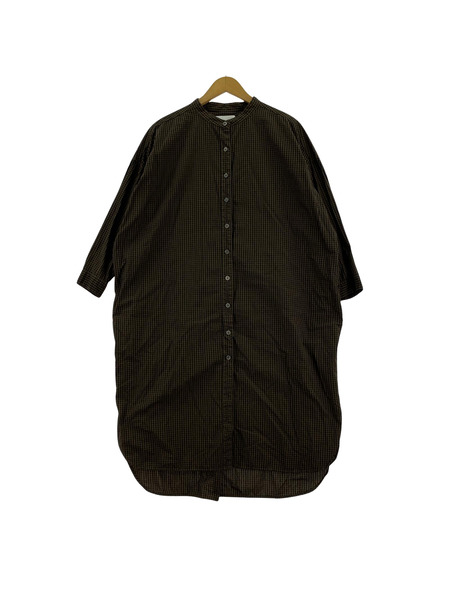 長袖ワンピース TROIS シャツワンピース チェック[値下]