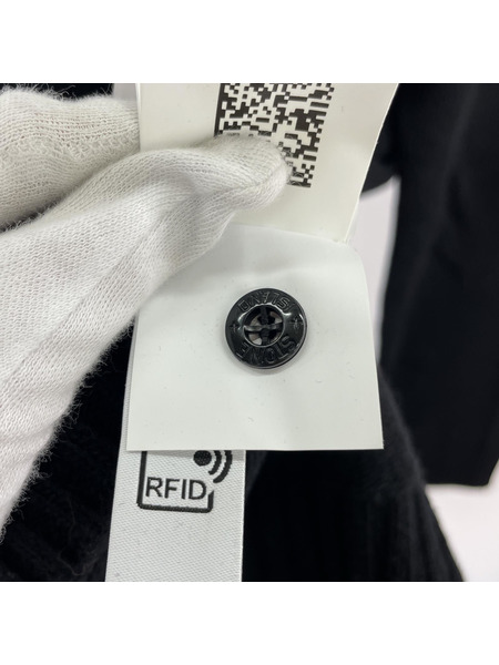 STONE ISLANDミドルゲージウールナイロンジップアップニットフーディー