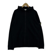 STONE ISLANDミドルゲージウールナイロンジップアップニットフーディー