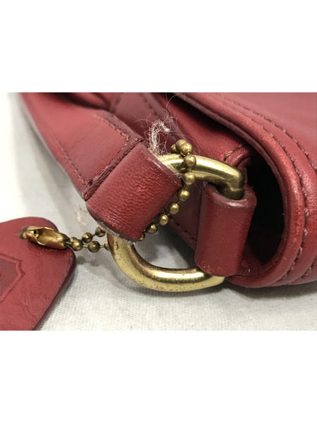 ショルダーバッグ レザー 赤系[値下]