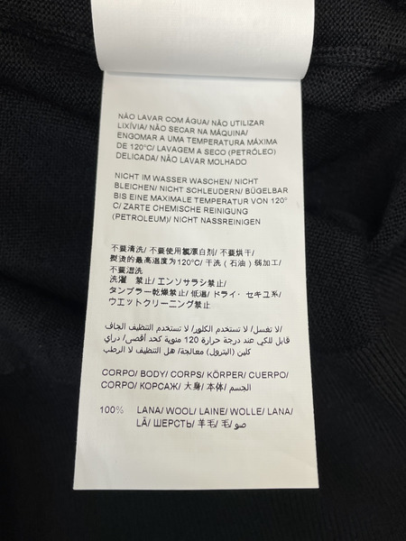 TATRAS 25AW MEDUNO ロゴデザインニット 02 ブラック