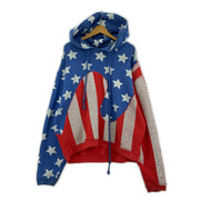パーカー ERL Stars And Stripes Swirl Hoodie Blue