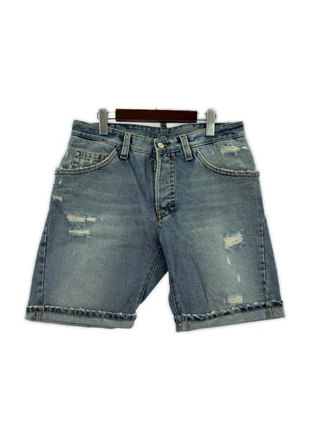 DSQUARED2 パンツ マリファナスタッズ デニムショーツ