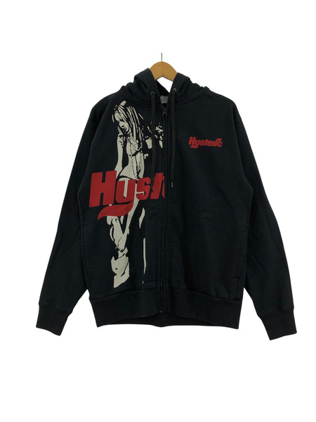 パーカー(ジップアップ) 25ss ジップフーディー 黒 S