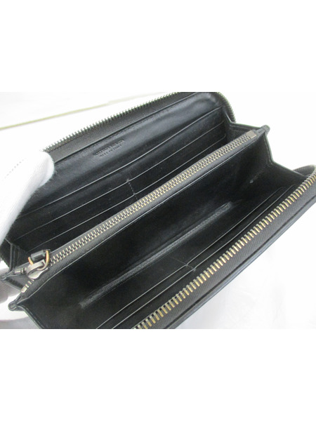 長財布 ラウンドジップ　黒