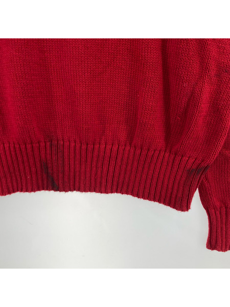 POLO RALPH LAUREN ニット・セーター cotton knit RED M